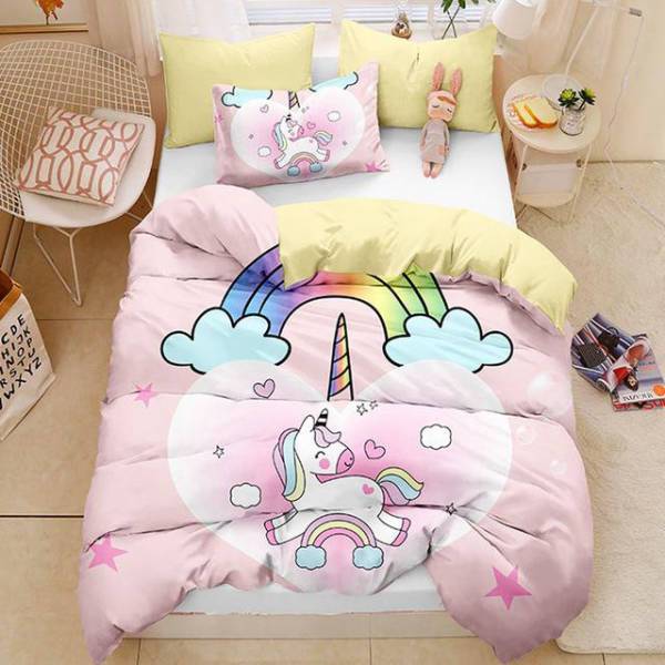 Girlhood Glow Unicorn Bed Set